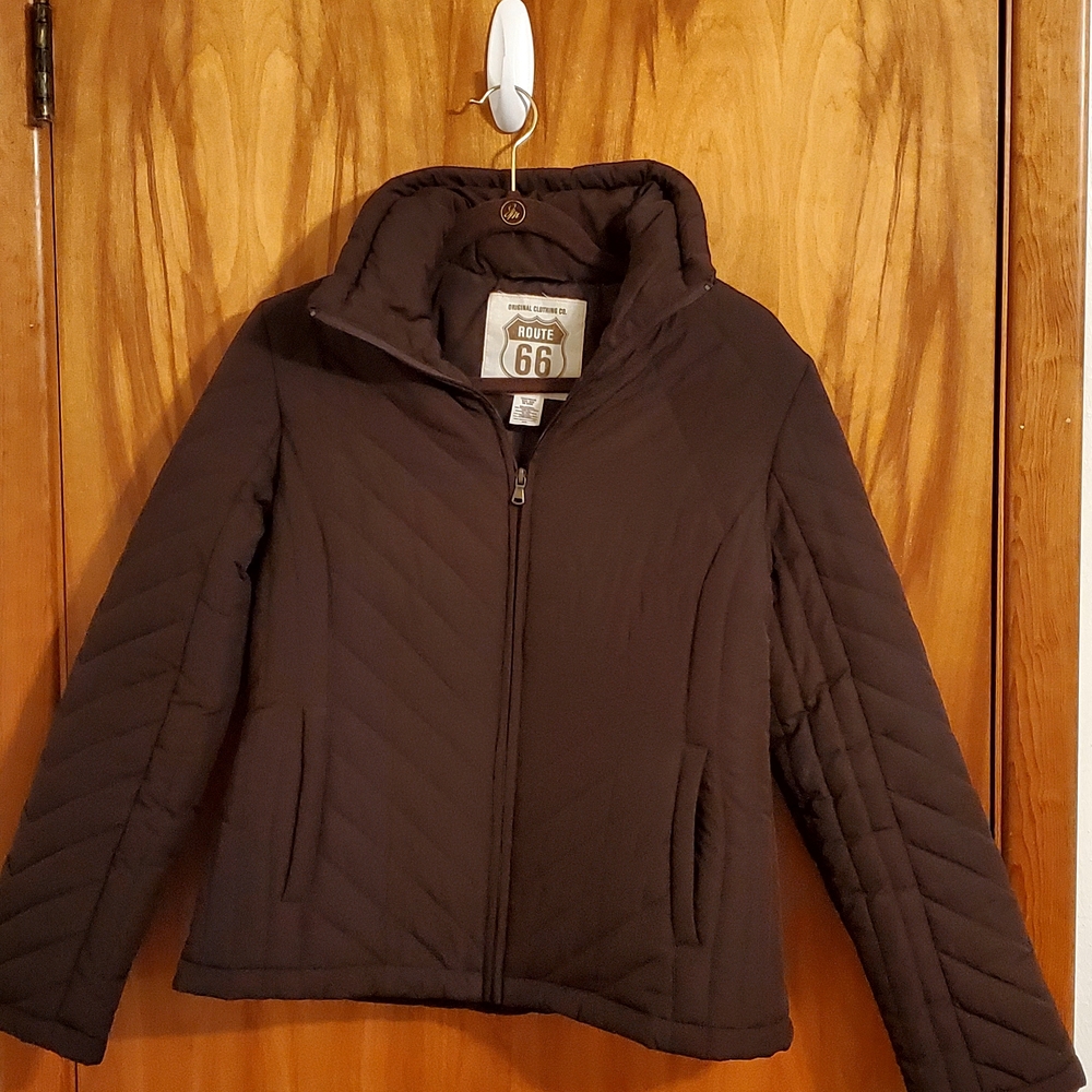 Route 66 Women's Brown Quilted Jacket Medium